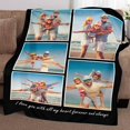 thumbnail image 4 of Picture Blankets Customized, 10 Photos Customized Blanket, Custom Picture Blankets, Gifts for Sister Dad Mom Daughter Son A Blankets, 4 of 5