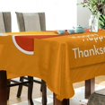 thumbnail image 3 of Coolnut Thanksgiving Turkey Tablecloth, Waterproof Washable Polyester Square Table Cover, Durable Tablecloth for Kitchen Dining Table Party Decor, 54"x54", 3 of 7