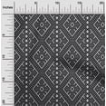thumbnail image 1 of oneOone Viscose Chiffon Fabric Ethnic Geometric Flame Stitch Print Fabric BTY 42 Inch Wide, 1 of 4