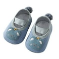thumbnail image 2 of Generic Childrens Socks Toddler Baby Boys Girls Non Slip Summer Print Breathable First Walkers Floor Soft Socks Shoes for Crew Socks Fashion Comfortable Ankle Sock ﻿(0-6 Months,Blue), 2 of 4