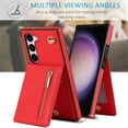 thumbnail image 5 of Crossbody Wallet Case for Samsung Galaxy S23, PU Leather Zipper Handbag Purse Flip Cover with Kickstand Case for Samsung Galaxy S23 ZP Red, 5 of 17