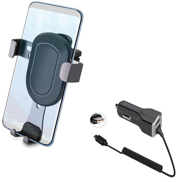 Car Charger with Car Mount for Samsung Galaxy S20/Ultra/Plus Phones