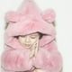 thumbnail image 4 of Gibobby Chamarra de invierno para niños y niñasChaqueta para niñas pequeñas Otoño de moda Orejas Invierno Niño pequeño Niños Cuello de lana Chaquetas sól(Rosa, 3-4 Años), 4 of 5