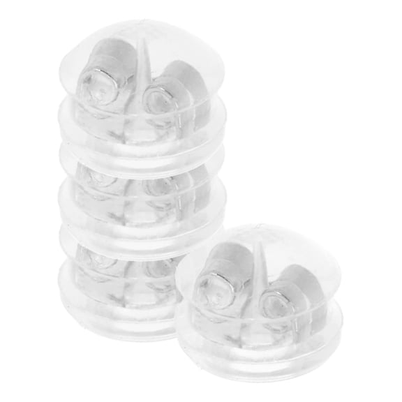 LOLIPPYY 4Pcs Plated Silicone Earring Backs Comfortable Secure Fit Replacement Flat Studs for Crafts