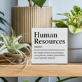 thumbnail image 3 of Zomyto 5"x5" Human Resources Definition Decorative Wooden Box Sign HR Manager Gift Wood Block Plaque Desk Decor Office Shelf, 3 of 5