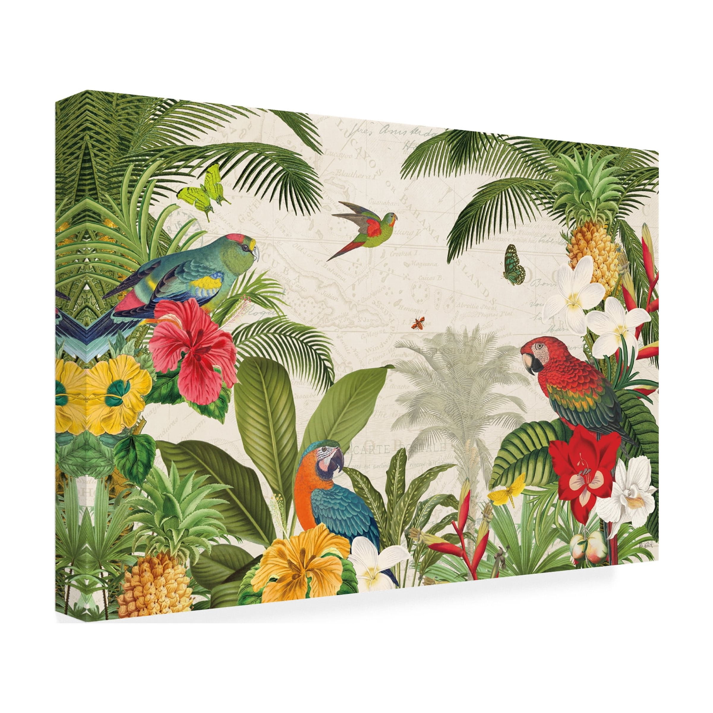 Katie Pertiet 'Parrot Paradise I' Canvas Art