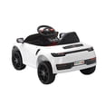thumbnail image 5 of 12V Electric Ride on Toys with Bluetooth Music, LED Lights, Power Car Wheels, Electric Car for Kids with Parent Remote Control (White), 5 of 7