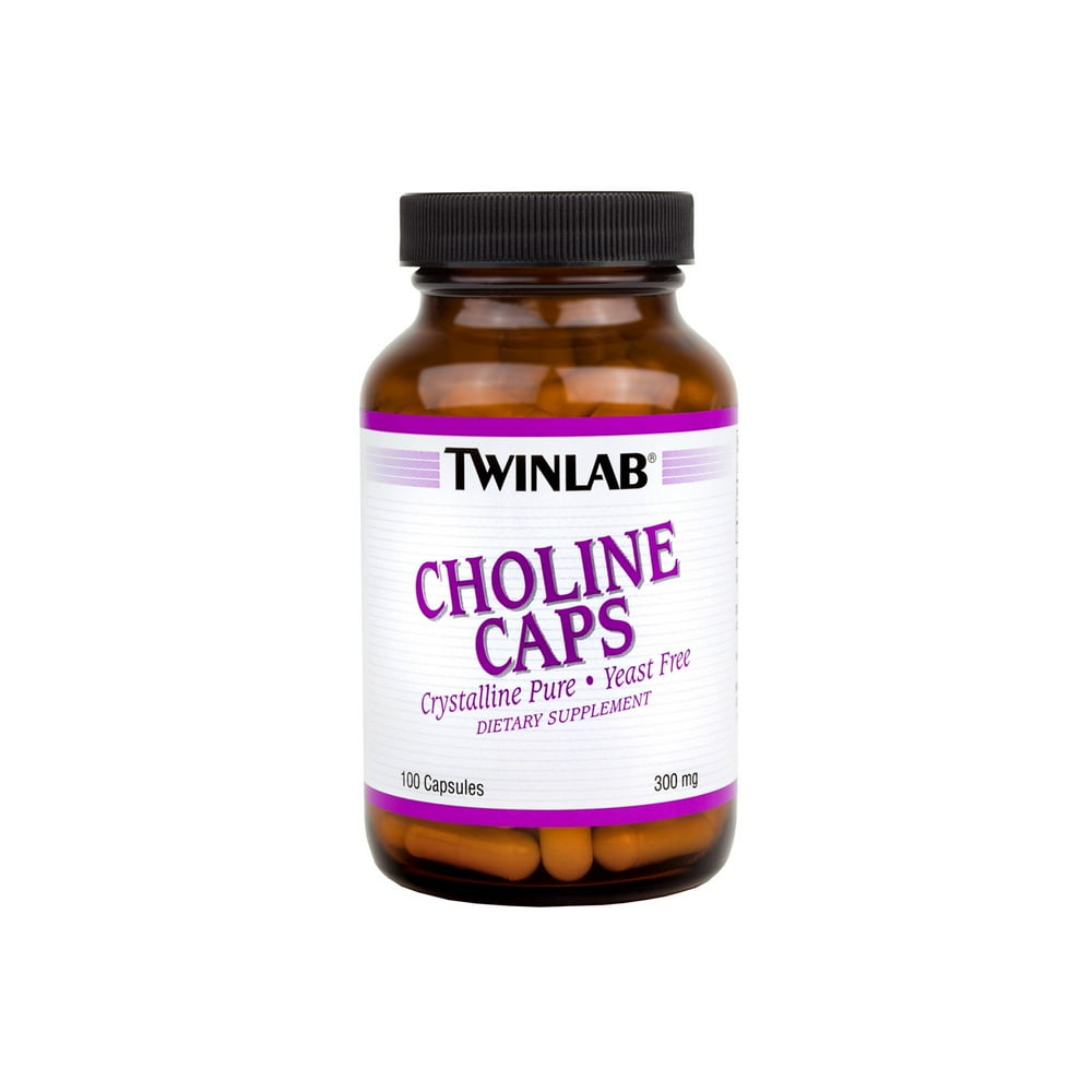 Twinlab Choline Capsules, 100 Ct