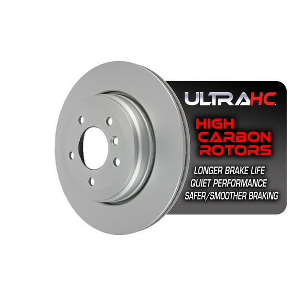 UltraHC Coated High Carbon Brake Rotor, Rear UR003037, BMW 528i 2009-2008