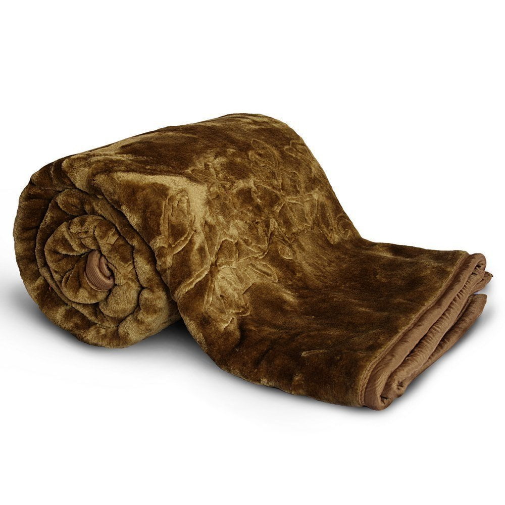RIAN Super Soft Plain Blanket Double Bed King Size Mink Blanket 400 TC