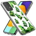 thumbnail image 2 of MUNDAZE Samsung Galaxy A21 Shockproof Clear Hybrid Protective Phone Case Gnomes Shamrock Lucky Green Clover St. Patrick Cover, 2 of 5