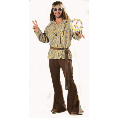Mod Marvin Woodstock Hippie 1960s 1970s Mens Costume R15814 - Standard Large (42-44