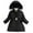 Black, variant on Mercatoo Girl's Fleece Lined Long Parka Puffer Coat Kids Winter Sherp𝐚 Thicken Ski Jacket Detachable Fu𝗿 Trim Hood Windbreaker