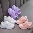 thumbnail image 5 of Otqutp Running Sneakers for Girls Breathable Mesh Non-Slip Running Shoes Lightweight Slip-On Athletic Shoes with Drawstring, 5 of 8