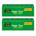 thumbnail image 2 of Scotch Magic Tape Refill Rolls, Invisible Matte Finish, 3/4" x 1000" (1" Core), 2-Pack (20 Total Rolls), Permanent Adhesive for Office, Scho, 2 of 8