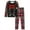 Plaid deer, variant on WIBACKER 1-12Years Toddler Boys Christmas Tree Pajamas Set Toddler Girls Long Sleeve Tops and Pants 2 Piece Pjs Sleepwear