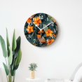 thumbnail image 4 of 16 Inch Wall Clock Battery Operated Silent Clock Decorative for Office, Kitchen, Outdoor, Living Room，Exotic Plants Flowers Leaves Amazing, 4 of 4