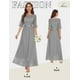 thumbnail image 2 of Vestido de dama de honor Wedtrend con encaje floral de chifón WT0314 gris, 2 of 6