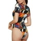thumbnail image 2 of Balery Cow Body de cuello redondo de manga corta para mujer Tops de manga corta Tops básicos-Large, 2 of 7