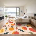 thumbnail image 3 of ODIKA 8'x10' Machine Washable Non-Slip Area Rug, Contemporary Orange High Traffic Rug with Pad, Orange, 1046819, 3 of 8