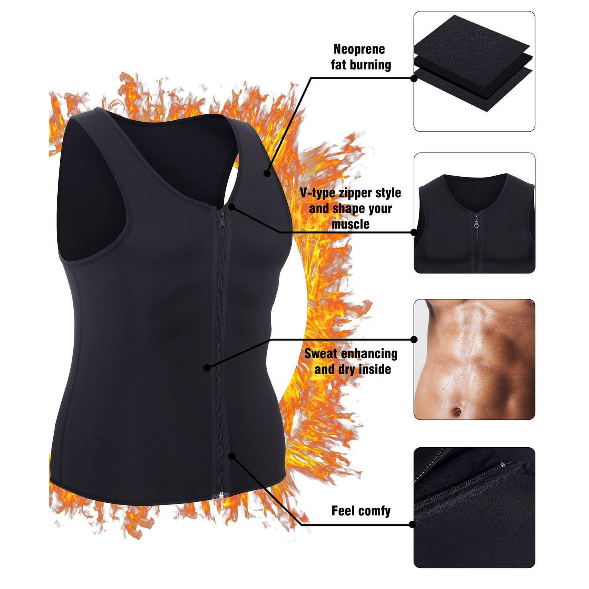 Men Bodybuilding Men Gym Neoprene Sauna Debardeur Homme Vest Sauna Body Shaper Slimming Tank