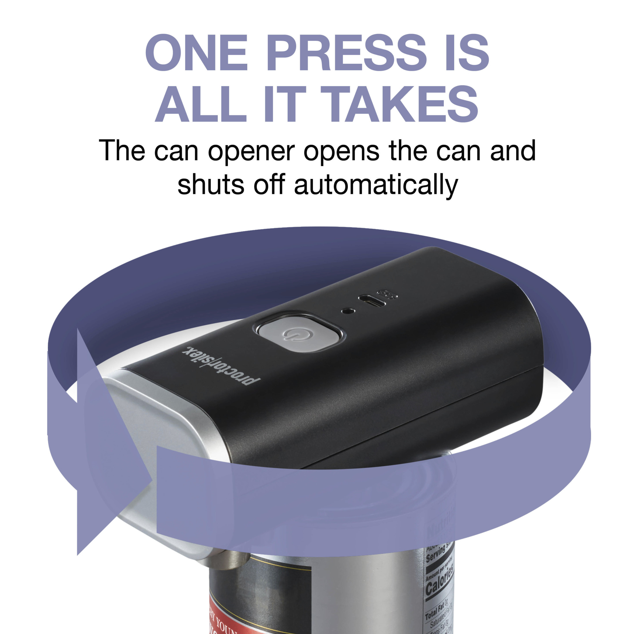 Proctor Silex Automatic Electric Can Opener, USB Rechargeable photo 3
