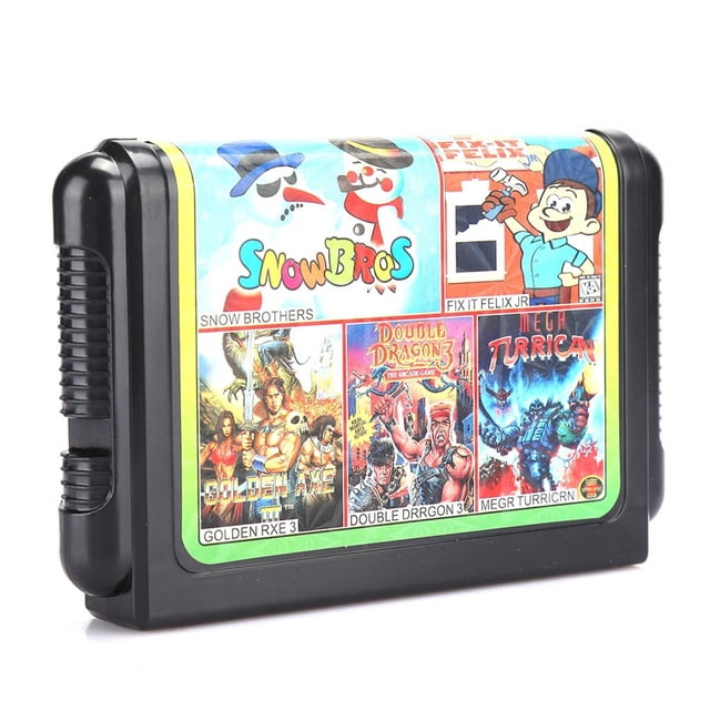 Tarjeta de juego para Sega, tarjeta de juego portátil de 16 bits de gran capacidad, tarjeta de juego de bits, diseño aerodinámico
