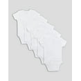 thumbnail image 2 of Hanes Flexy Baby Knit Short Sleeve Bodysuits 5-Pack 4-Way Stretch Boys & Girls, 2 of 2