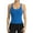 Bright Blue, variant on ANFERRY Ribbed Athletic Tank Tops for Women with Built in Bra Racerback Seamless Scoop Neck Workout Camis Top