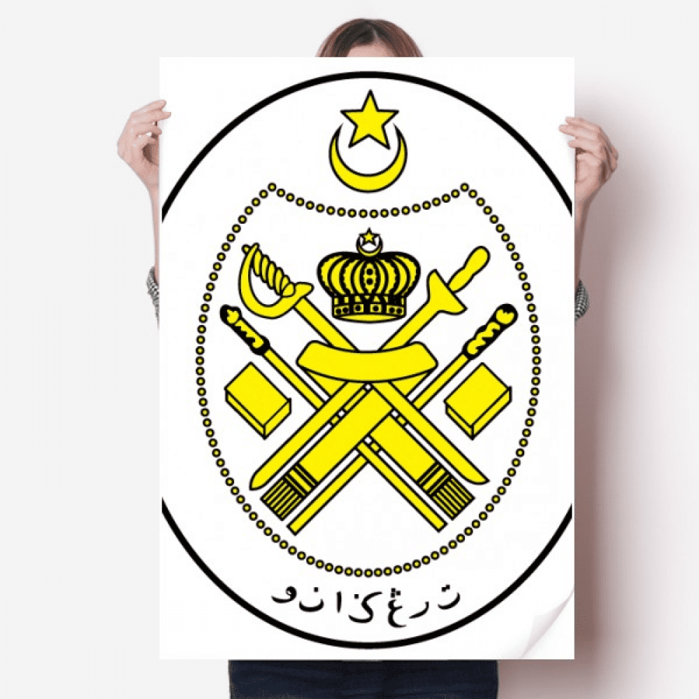Malaysia Asia National Emblem Sticker Decoration Poster Playbill