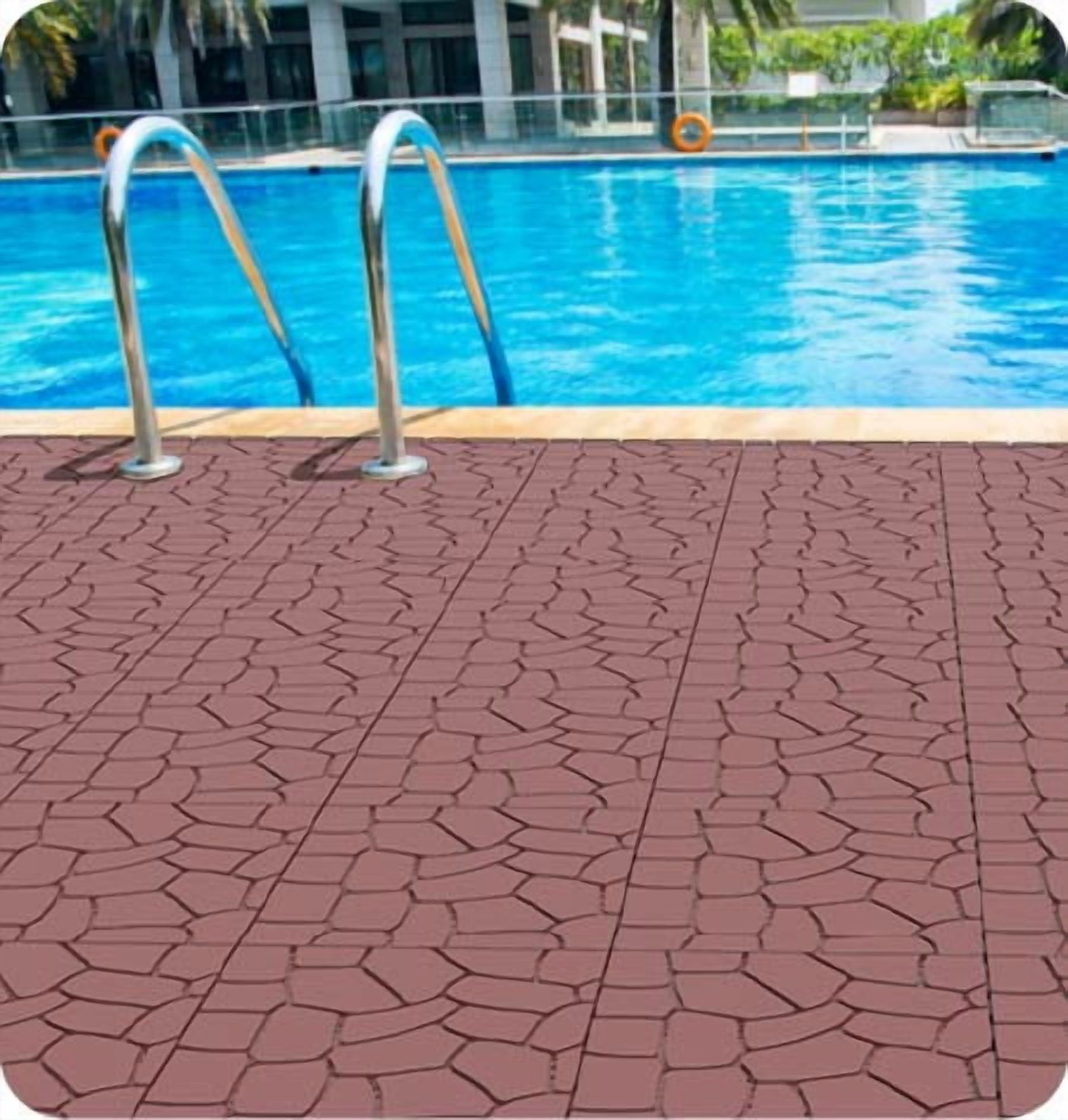 Interlocking Deck Tiles 12x12 Inch Outdoor Flooring, Waterproof PP Patio Floor Tiles DIY