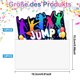 thumbnail image 2 of Tarjetas de invitación para fiesta de salto, 12 tarjetas de invitación de cumpleaños infantiles coloridas con 12 sobres Postal premium de trampolín de salto para niñas y niños, 2 of 8