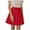 A02-Red, variant on Girl High Waisted Pleated Skirt A-Line Mini Skirt School Uniform Skater Tennis Skirts with Lining Shorts