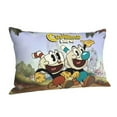 thumbnail image 2 of Cuphead Mugman Adventure Pillowcase Cushion Pillow Covers With Hidden Zipper Pillow Case Decor For Bed Dorm Sofa Couch Car 16"x24", 2 of 8