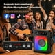thumbnail image 4 of Altavoz Bluetooth portátil Karaoke Machine HWWR con 2 micrófonos, 4 of 7