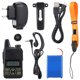 thumbnail image 1 of Mini walkie talkie para niños UHF FM 400-470 MHz Radios bidireccionales Baofeng BF T1 enchufe europeo, 1 of 10