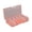 Orange and white, variant on LAIQIEN Clear Plastic Storage Box 10 Compartment with Sealing Lid Container for Case