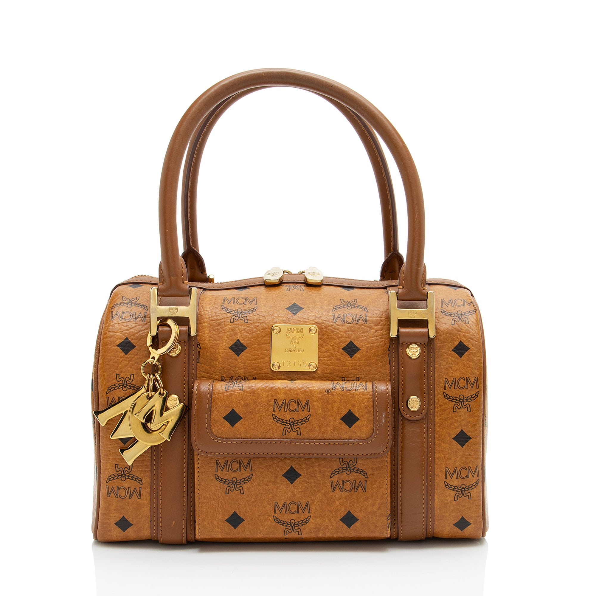 Sac MCM Boston Bag Noir D'occasion - Excellent état - Modèle MWR 2SAF06 YC001