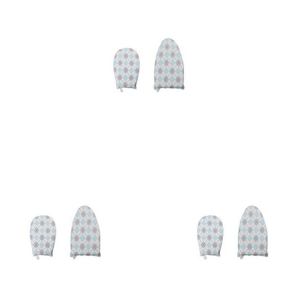 Injueey 2 piezas de guantes de vapor para ropa, resistente al calor, soporte para tabla de planchar, almohadilla transpirable, portátil, 4 Type1 NO1