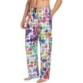 thumbnail image 2 of Disketp Colorful Watercolor Dots Men'S Pajama Pants - Ultra Soft Fleece Sleep And Lounge Pants (Size: S-Xxl), 2 of 9