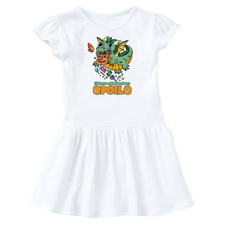 

Inktastic I Have Retrieved My Spoils Cute Halloween Dragon Gift Toddler Girl Dress