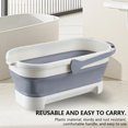 thumbnail image 4 of Cubo de fregona Cubo de pesca rectangular, lavabo de plástico portátil, suministros de limpieza para el hogar, 4 of 4