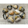 thumbnail image 3 of Bumble Bee Jasper Gemstone Hearts, Polished Bumble Bee Jasper Puffy Hearts, Bumble Bee Jasper Palm Stone, Bumble Bee Jasper Heart (10 Hearts）, 3 of 9