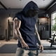 thumbnail image 1 of WILLBEST Sudaderas De Hombre Camisetas Deportivas para Hombre Moda De Verano Deportes De Ocio Color Sólido con Capucha Chaleco sin Mangas Top Mediana​​, 1 of 5