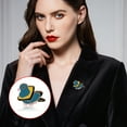 thumbnail image 1 of Fiudx Broche de Búho, Elegante Accesorio de Aleación, Deslumbrante Diseño Multipatrón, Versátil para Ropa, Sombreros, Bufandas, Regalo Perfecto para Todas Las Edades, Llamativo Accesorio de Moda., 1 of 2