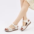 thumbnail image 6 of Ecetana Wedge Sandals for Women Foot Massage Sandals Summer Dressy Platform Walking Sandals, 6 of 6