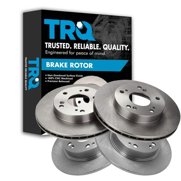 TRQ Front and Rear Brake Rotors Set Fits Select 2006-2011 Honda Civic