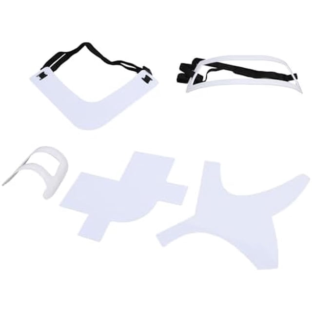 5 Piece Set Beard Shaper, Beard Neckline Shaper Guide, ABS Accurate Multifunctional Beard Styling Tool for Hairline Neckline (White)