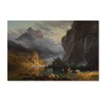 thumbnail image 2 of Trademark Fine Art Albert Bierstadt Indians Spear Fishing 1862 Canvas Wall Art - 22x32, 2 of 4