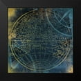 thumbnail image 2 of Grey, Jace 15x15 Black Modern Framed Museum Art Print Titled - Golden Blue World Side B, 2 of 5